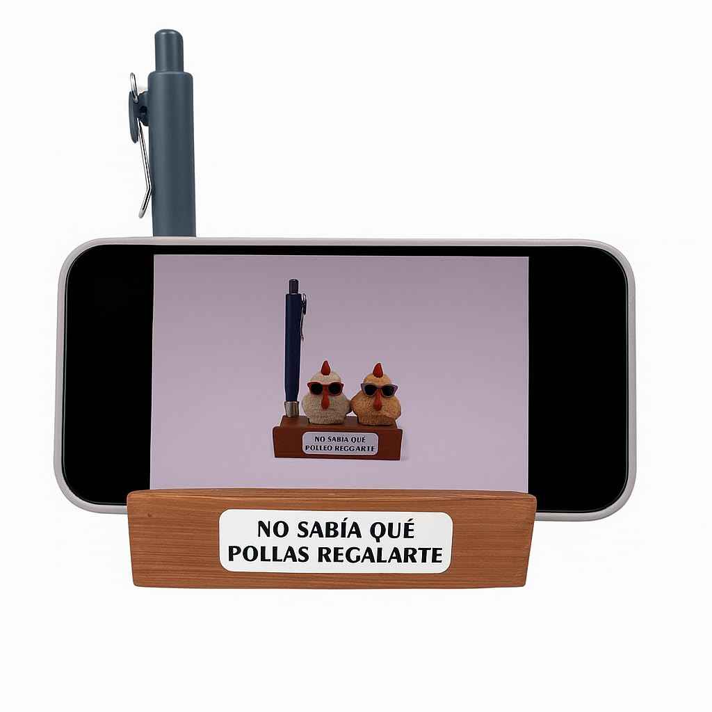 MAMENCHUKA Regalo Divertido para Hombres – Set de Gallinas con Bolígrafo y Mensaje de Broma – Idea Original para Cumpleaños, Amigo Invisible y Despedidas – Detalle Humorístico y Económico